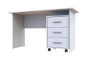 Изображение 2 - Стол письменный Doros Т3 120х60 см с тумбой на колесиках с 3 ящиками, Белый