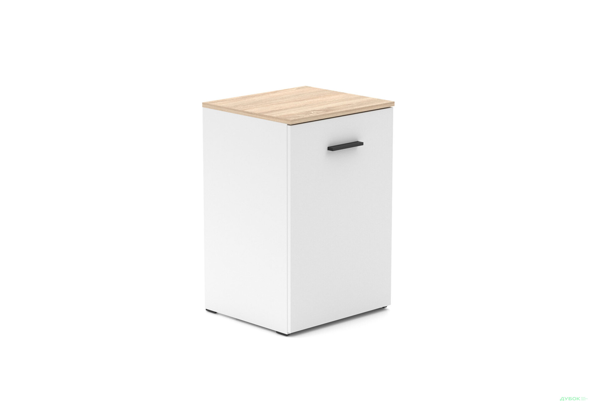 Зображення 3 - Стіл-тумба трансформер Knap Knap Hobana / Хобана з трьома відкритими поличками, Білий / Дуб сонома