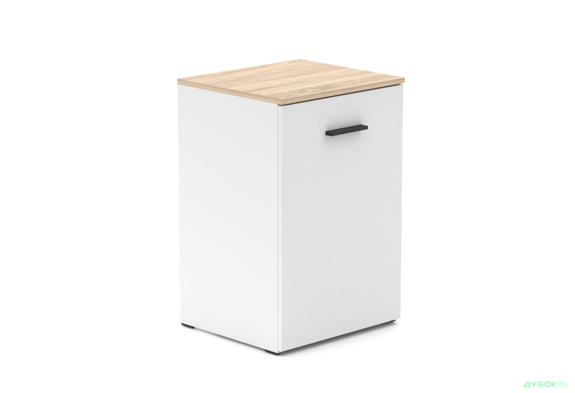 Зображення 3 - Стіл-тумба трансформер Knap Knap Hobana / Хобана з трьома відкритими поличками, Білий / Дуб сонома