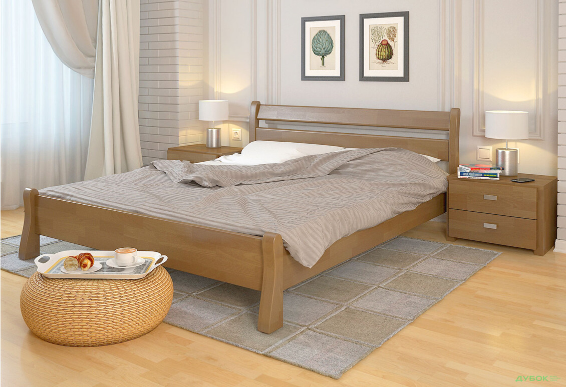 Зображення 6 - Ліжко Arbor Drev Венеція 160х200, бук, горіх