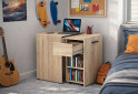 Изображение 2 - Стол-тумба трансформер Knap Knap Hobana / Хобана Ш1 с 2 открытыми полочками и ящиком, Дуб сонома