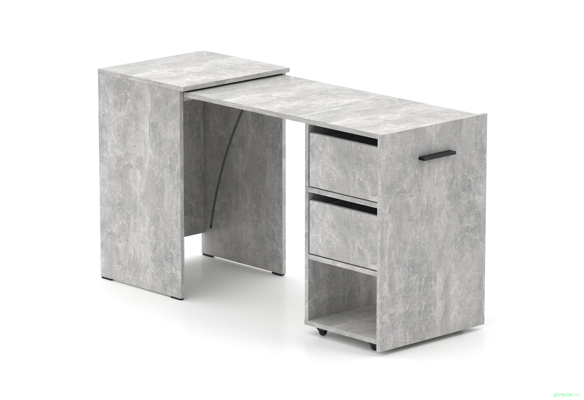 Изображение 1 - Стол-тумба трансформер Knap Knap Hobana / Хобана Ш2 с полкой и ящиками, Ателье светлый