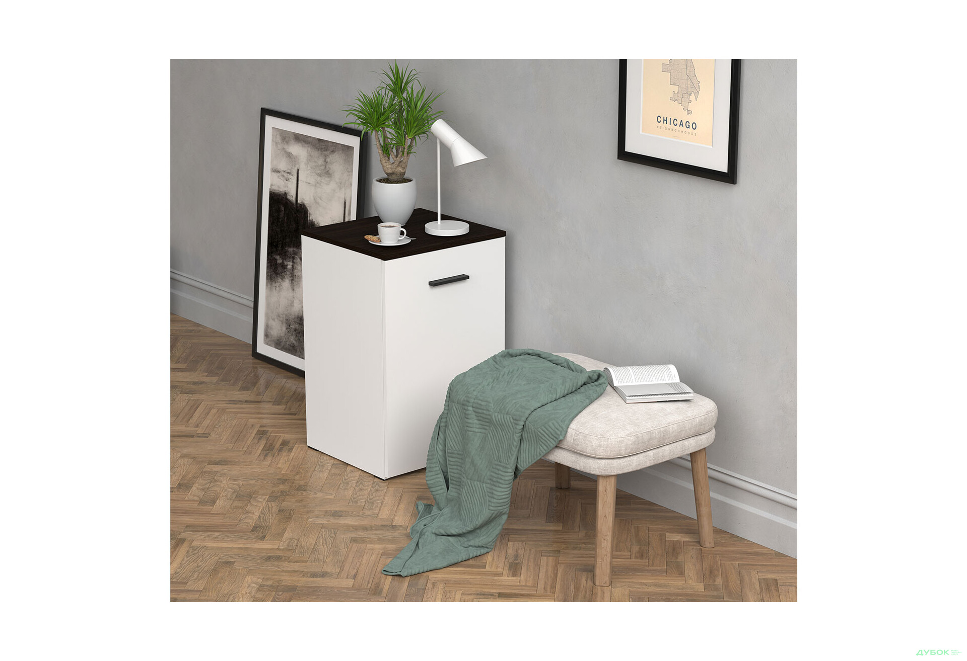 Изображение 4 - Стол-тумба трансформер Knap Knap Hobana / Хобана Ш2 с полкой и ящиками, Белый / Венге