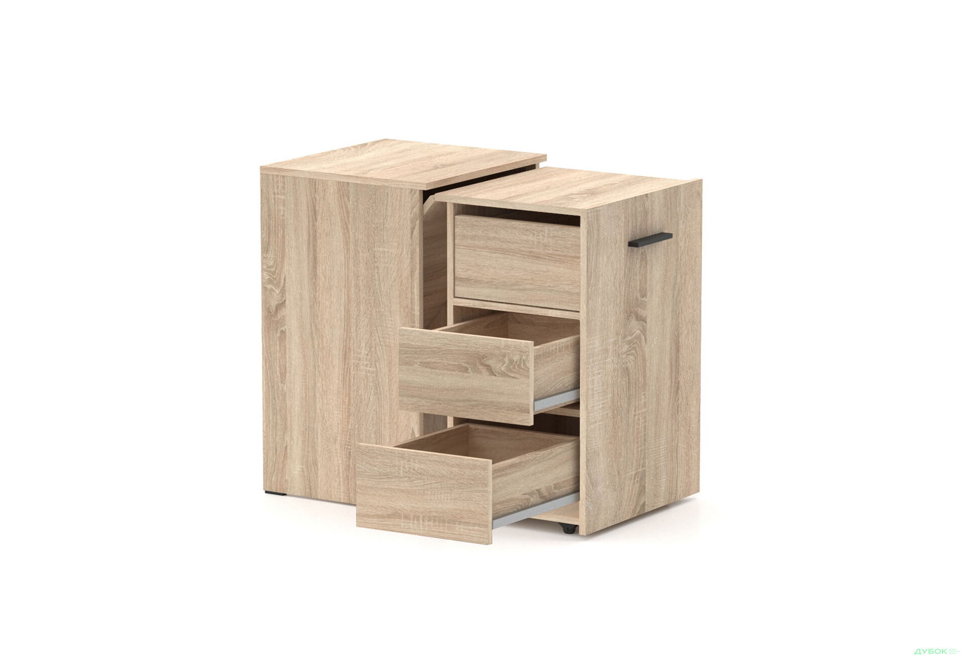 Изображение 2 - Стол-тумба трансформер Knap Knap Hobana / Хобана Ш3 с ящиками, Дуб сонома