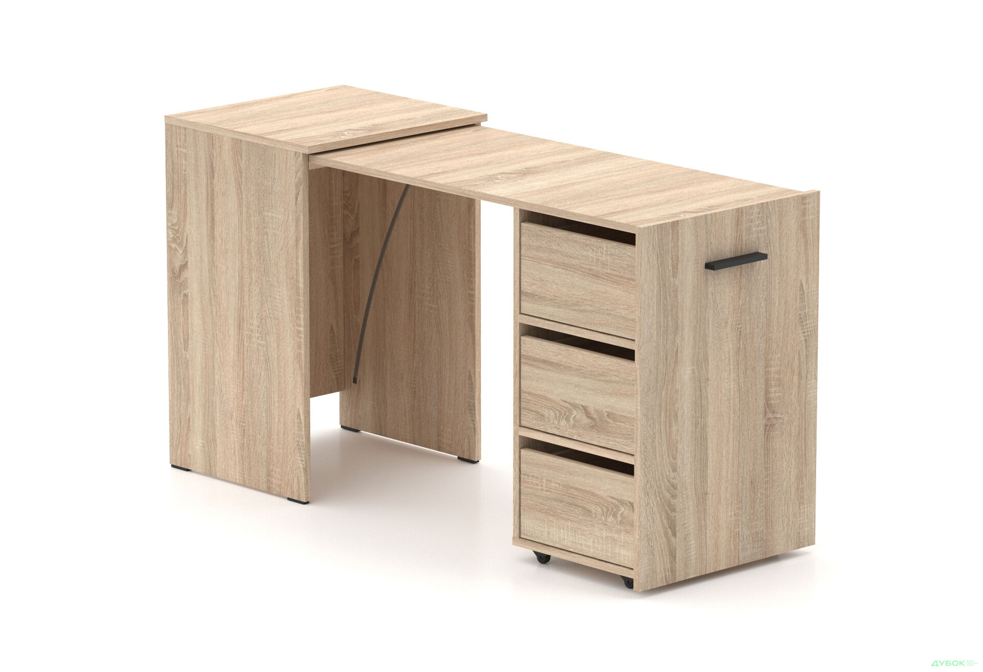 Изображение 1 - Стол-тумба трансформер Knap Knap Hobana / Хобана Ш3 с ящиками, Дуб сонома
