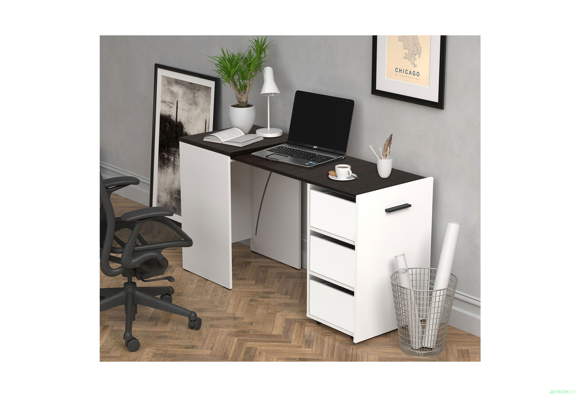 Изображение 5 - Стол-тумба трансформер Knap Knap Hobana / Хобана Ш3 с ящиками, Белый / Венге