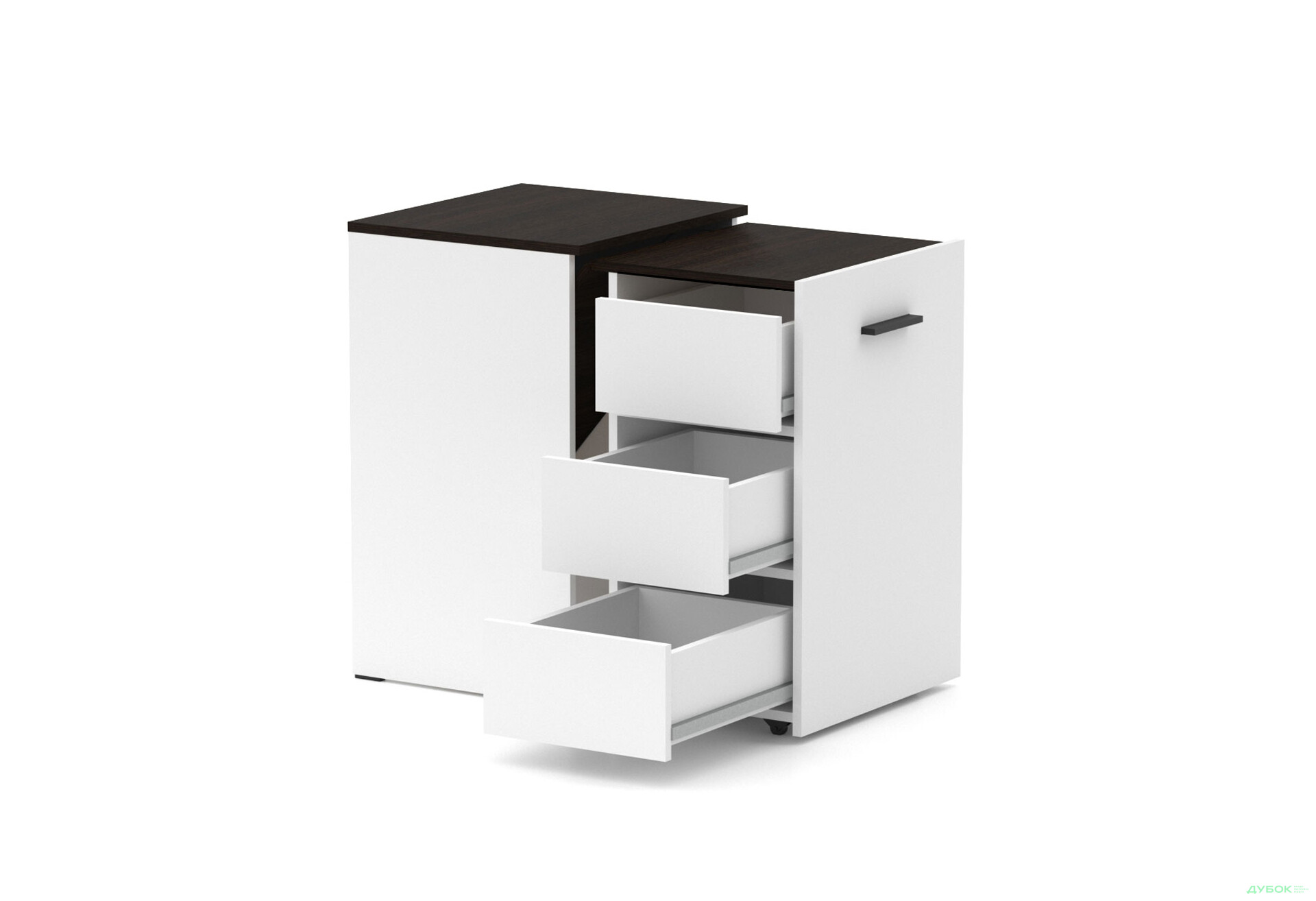 Изображение 2 - Стол-тумба трансформер Knap Knap Hobana / Хобана Ш3 с ящиками, Белый / Венге
