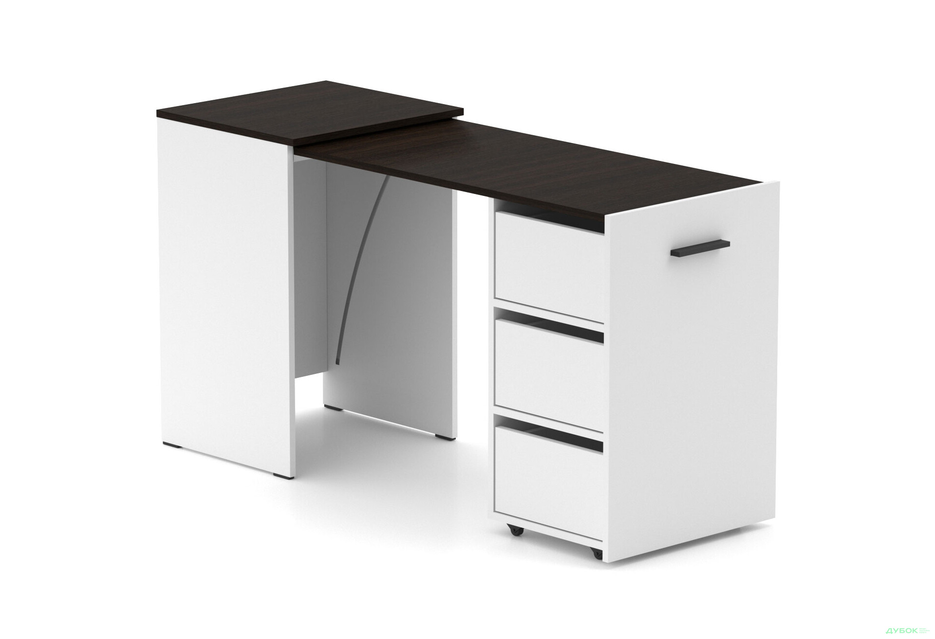 Изображение 1 - Стол-тумба трансформер Knap Knap Hobana / Хобана Ш3 с ящиками, Белый / Венге