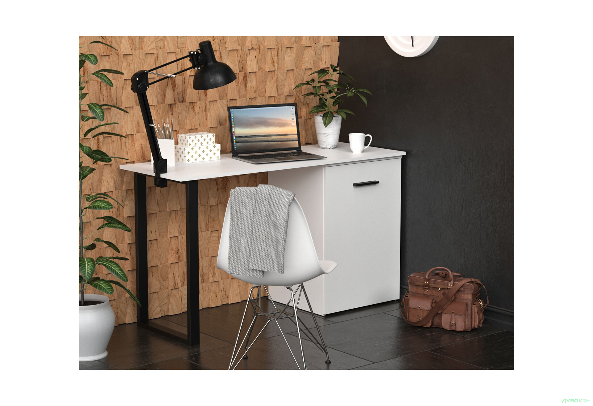 Зображення 5 - Стіл-трансформер Knap Knap Hobana+Jambo / Хобана+Джамбо з додатковою поворотною стільницею та полицями, Білий