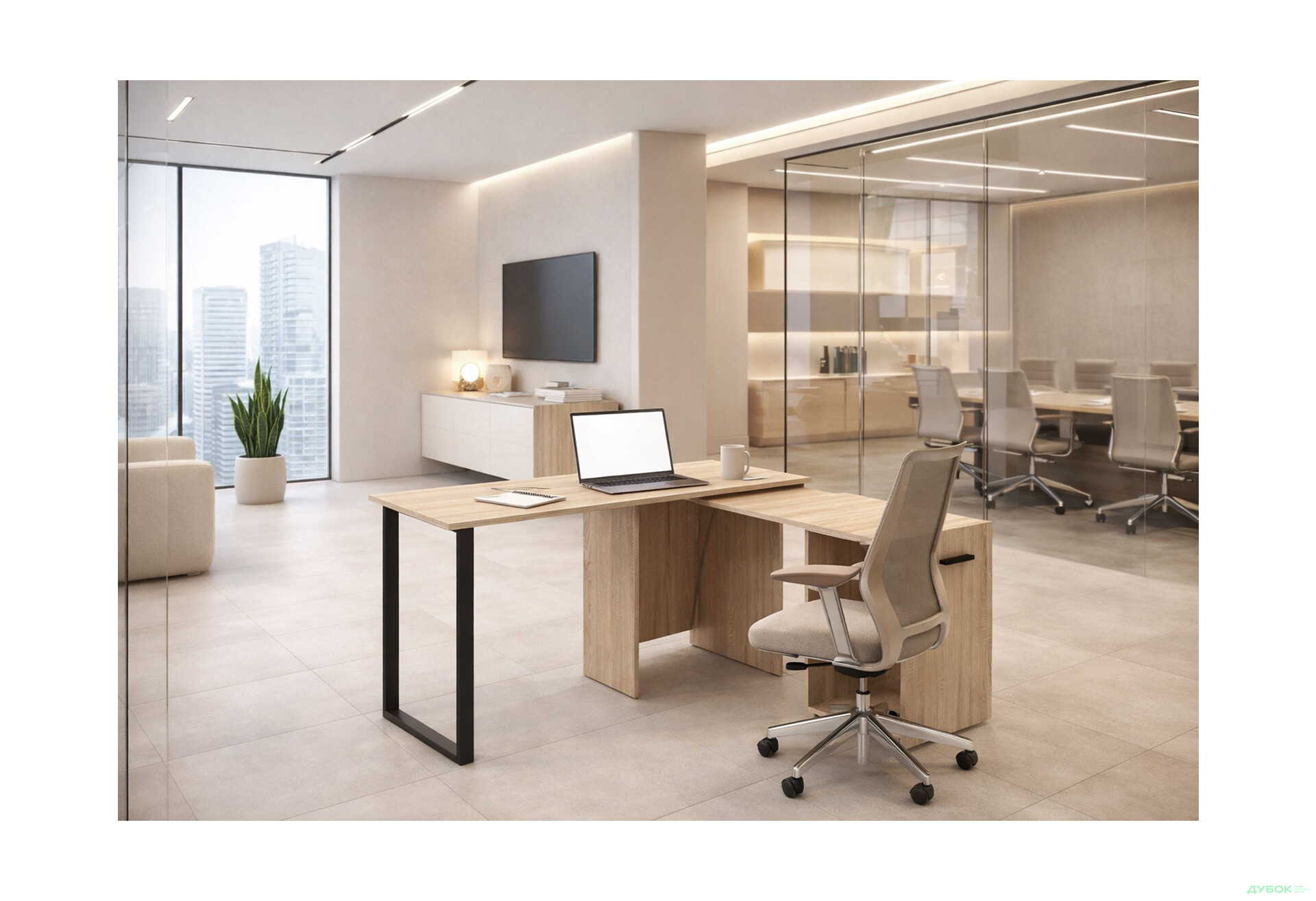 Изображение 2 - Стол-трансформер Knap Knap Hobana+Jambo / Хобана+Джамбо с дополнительной поворотной столешницей и полками, Дуб сонома