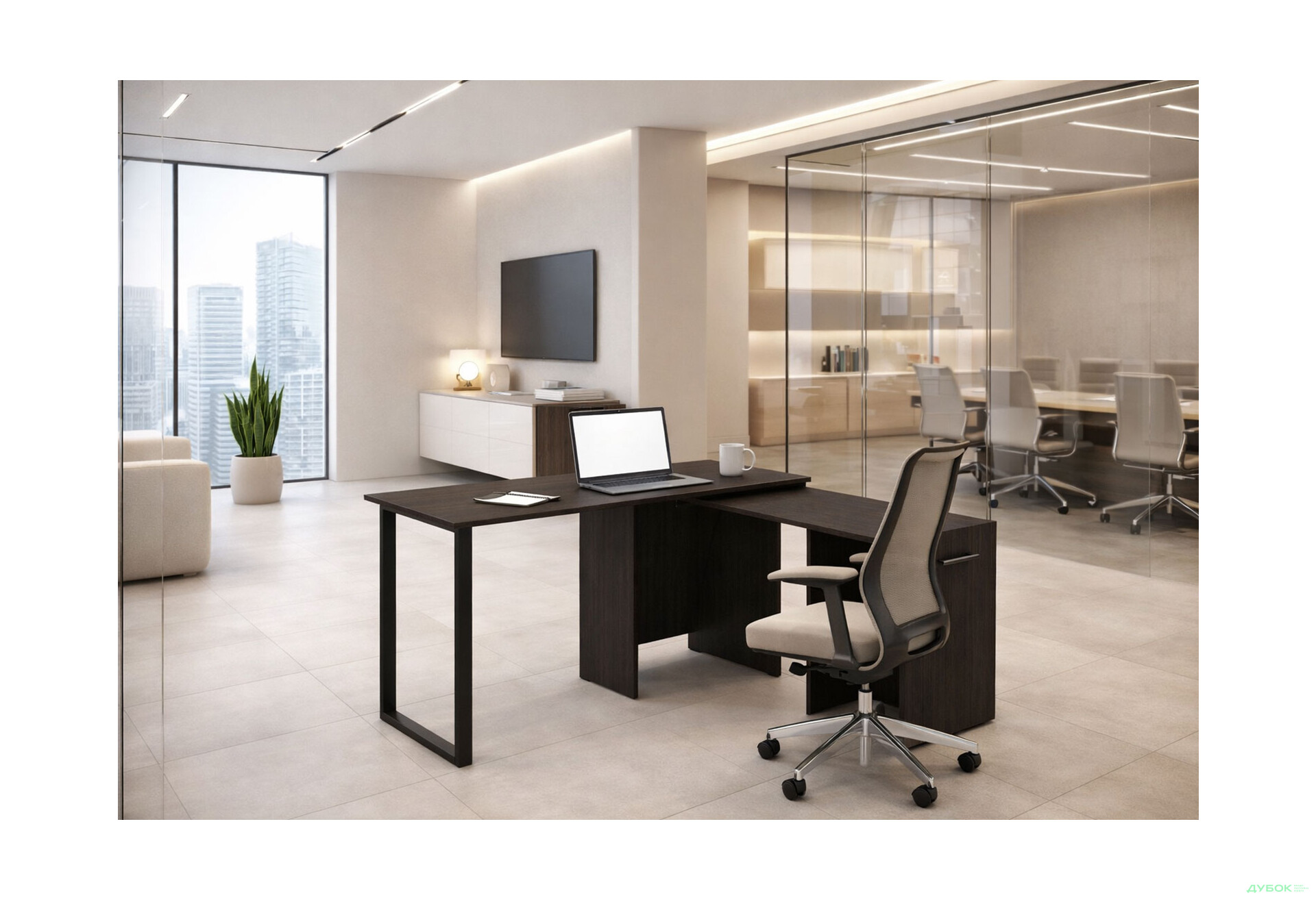 Зображення 2 - Стіл-трансформер Knap Knap Hobana+Jambo / Хобана+Джамбо з додатковою поворотною стільницею та полицями, Венге