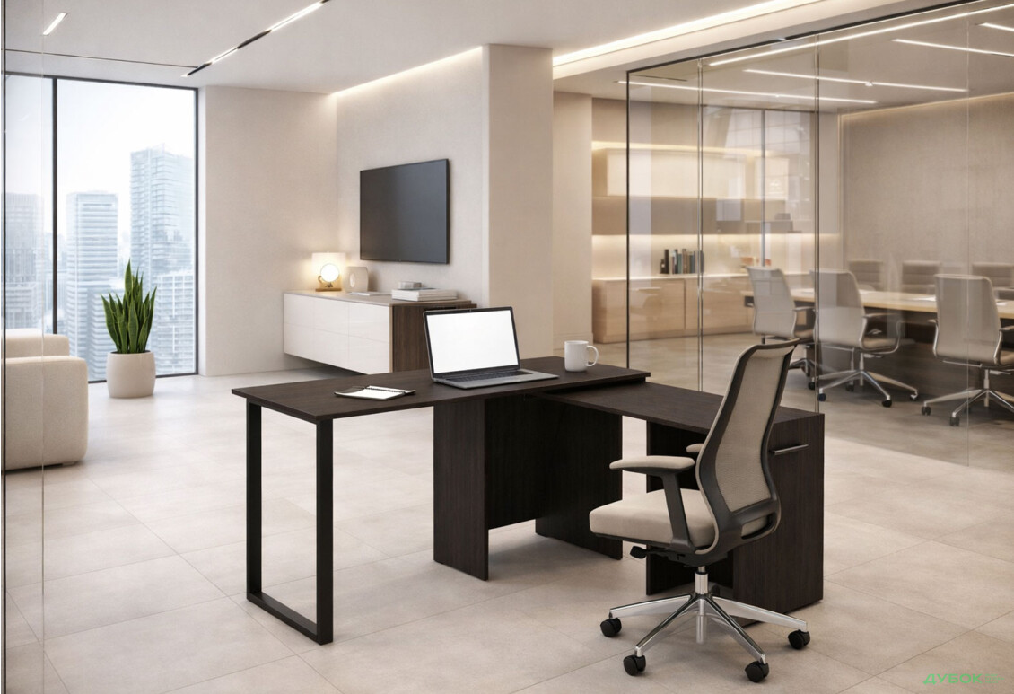 Зображення 2 - Стіл-трансформер Knap Knap Hobana+Jambo / Хобана+Джамбо з додатковою поворотною стільницею та полицями, Венге