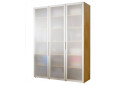 Шафа VIP-master Неаполь 3-дверна зі склом Сатин AL 150 см Дуб аппалачі - Зображення 1 Зображення 1 - Шафа VIP-master Неаполь 3-дверна зі склом Сатин AL 150 см Дуб аппалачі
