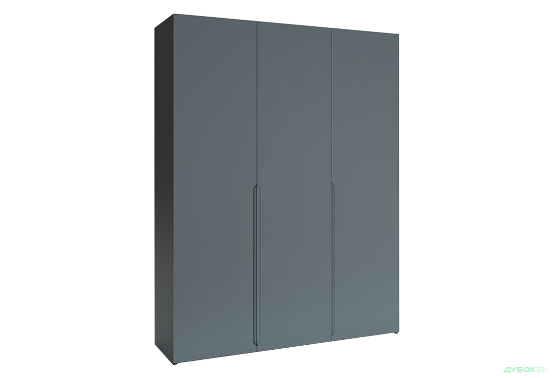 Шафа VIP-master Неаполь 3-дверна 150 см Антрацит