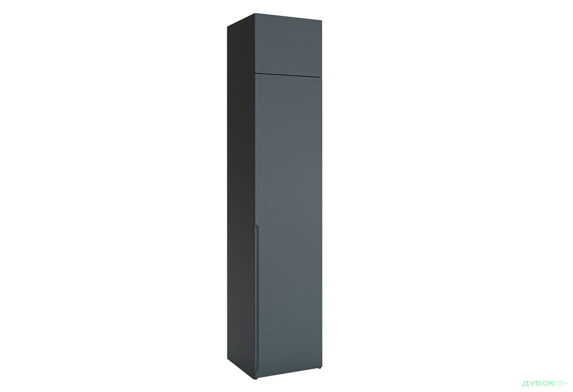 Пенал VIP-master Неаполь 1-дверний з антресолею 50 см Антрацит - Зображення 1 Зображення 1 - Пенал VIP-master Неаполь 1-дверний з антресолею 50 см Антрацит