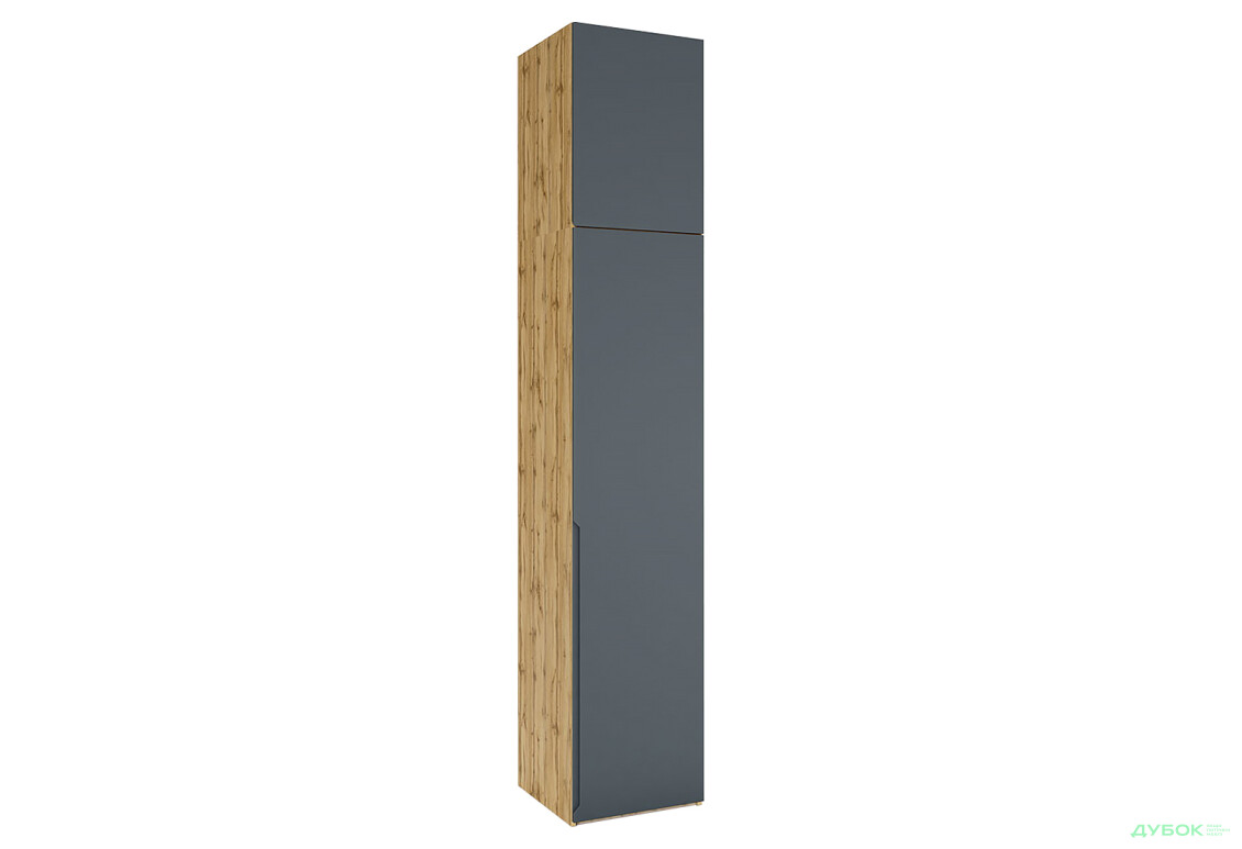 Пенал VIP-master Неаполь 1-дверний з антресолею 50 см Дуб аппалачі / антрацит - Зображення 1 Зображення 1 - Пенал VIP-master Неаполь 1-дверний з антресолею 50 см Дуб аппалачі / антрацит
