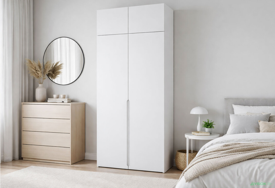 Изображение 2 - Шкаф Вип-Мастер Неаполь 2-дверный с антресолью 100 см Белый