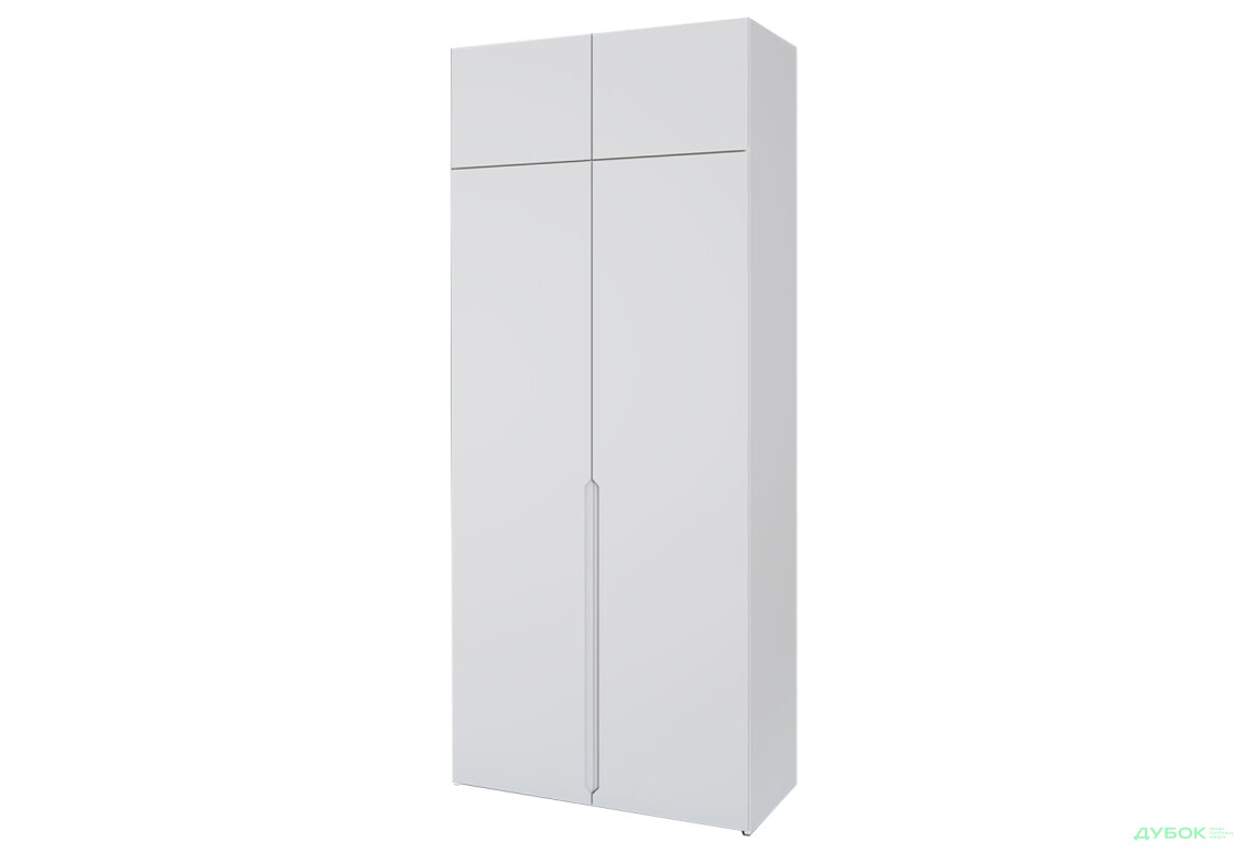 Шкаф Вип-Мастер Неаполь 2-дверный с антресолью 100 см Белый