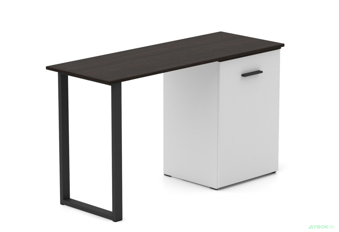 Зображення 3 - Стіл-трансформер Knap Knap Hobana+Jambo / Хобана+Джамбо з додатковою поворотною стільницею та полицями, Білий / Венге