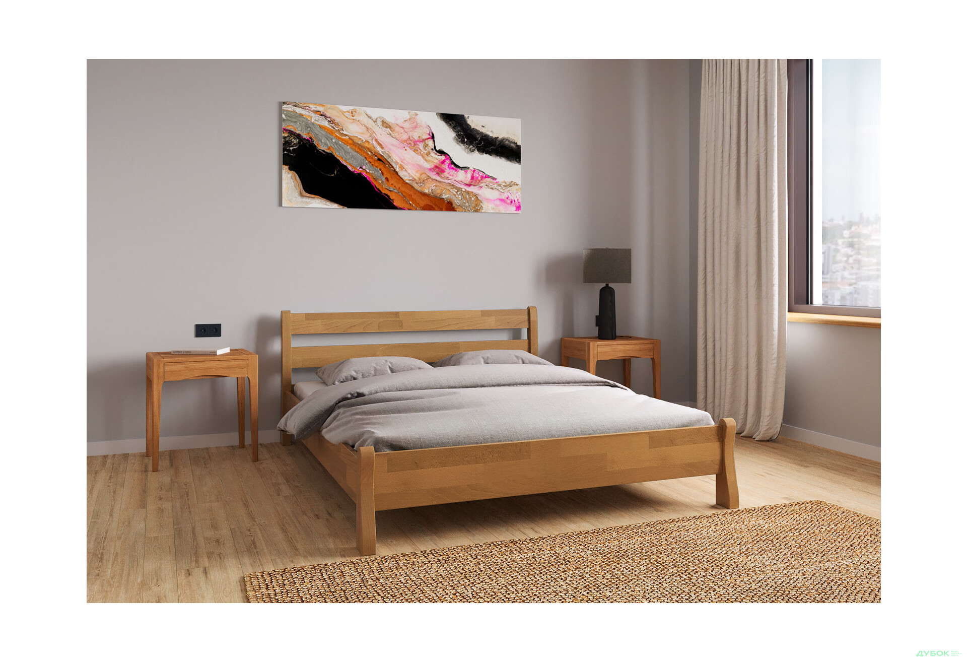Зображення 4 - Ліжко Arbor Drev Венеція 180х200, сосна, горіх