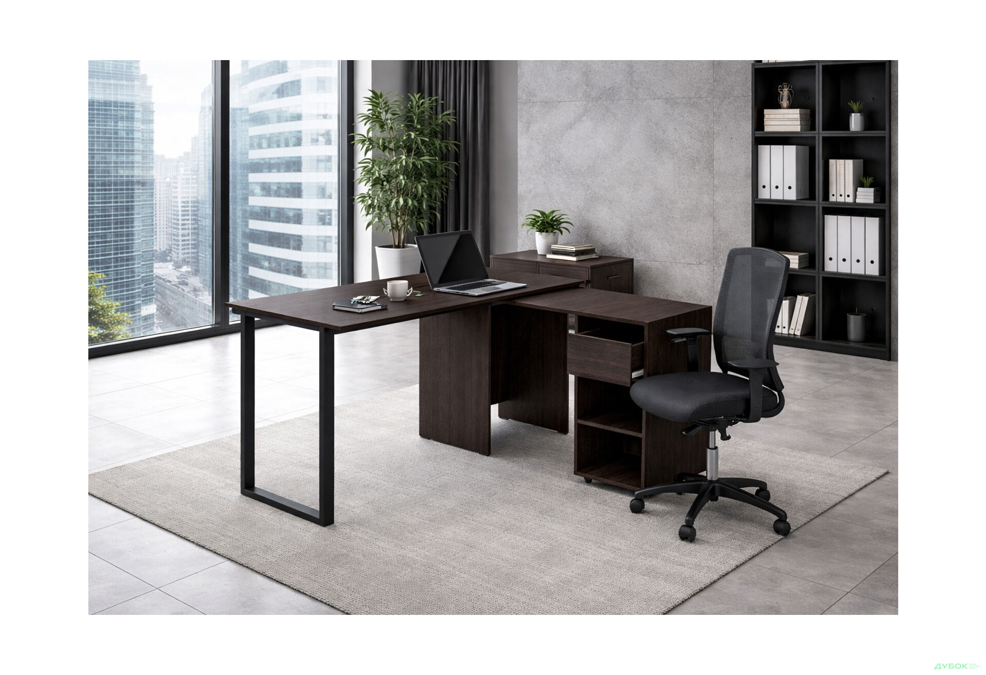 Изображение 2 - Стол-трансформер Knap Knap Hobana+Jambo / Хобана+Джамбо Ш1 с дополнительной поворотной столешницей, полками и ящиком, Венге