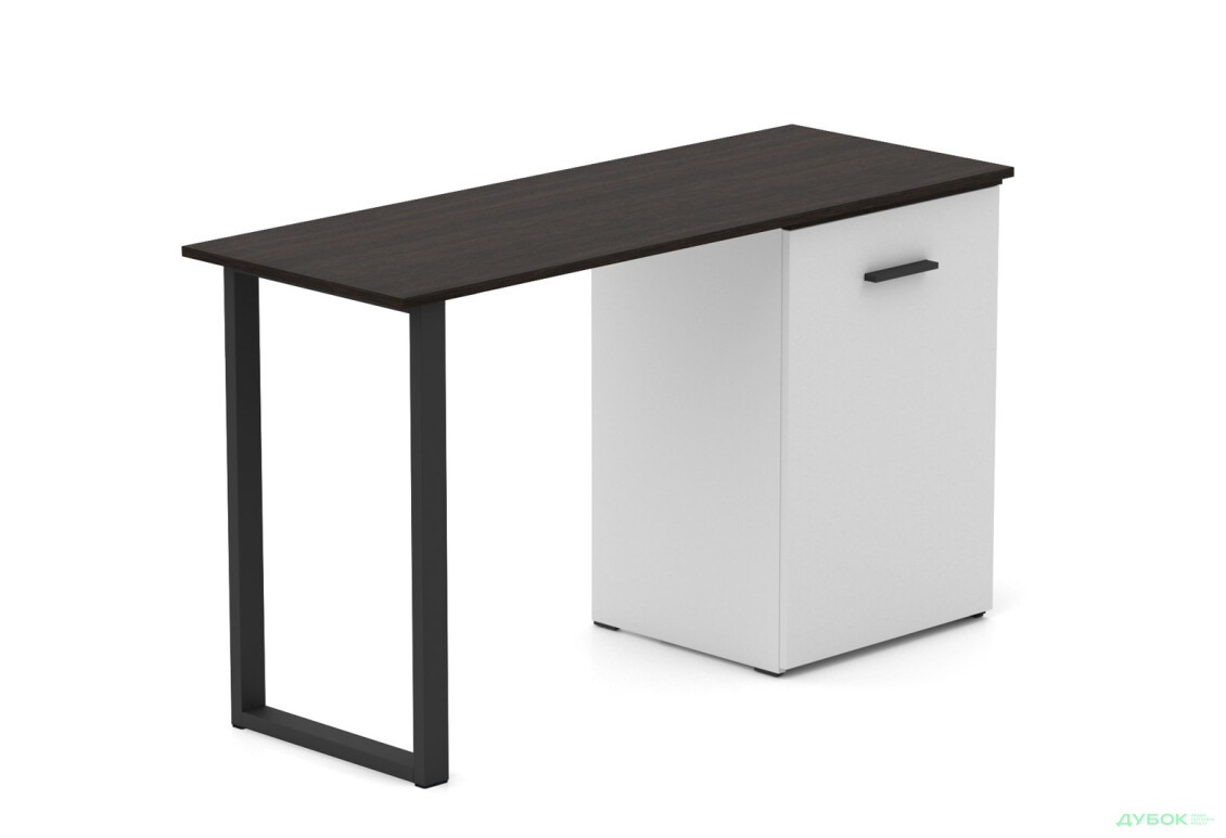 Зображення 3 - Стіл-трансформер Knap Knap Hobana+Jambo / Хобана+Джамбо Ш1 з додатковою поворотною стільницею, полицями та шухлядою, Білий / Венге