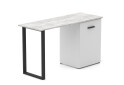 Изображение 3 - Стол-трансформер Knap Knap Hobana+Jambo / Хобана+Джамбо Ш1 с дополнительной поворотной столешницей, полками и ящиком, Белый / Ателье светлый