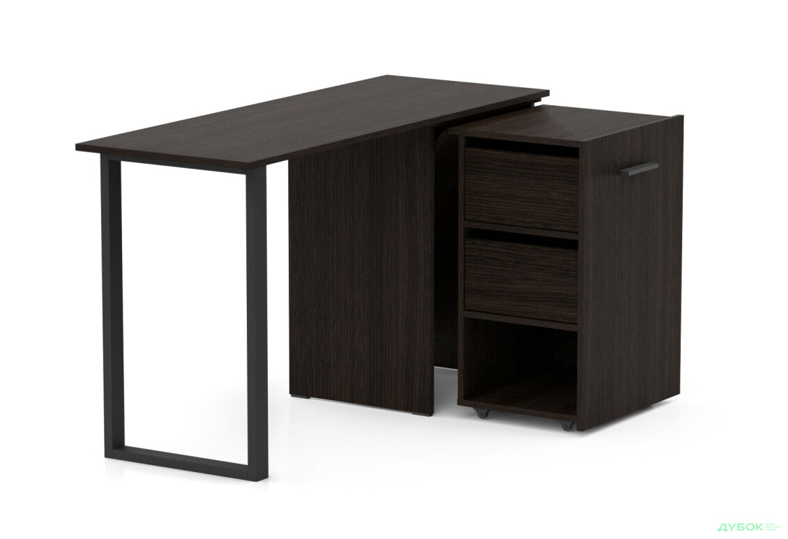 Изображение 2 - Стол-трансформер Knap Knap Hobana+Jambo / Хобана+Джамбо Ш2 с дополнительной поворотной столешницей, полкой и ящиками, Венге