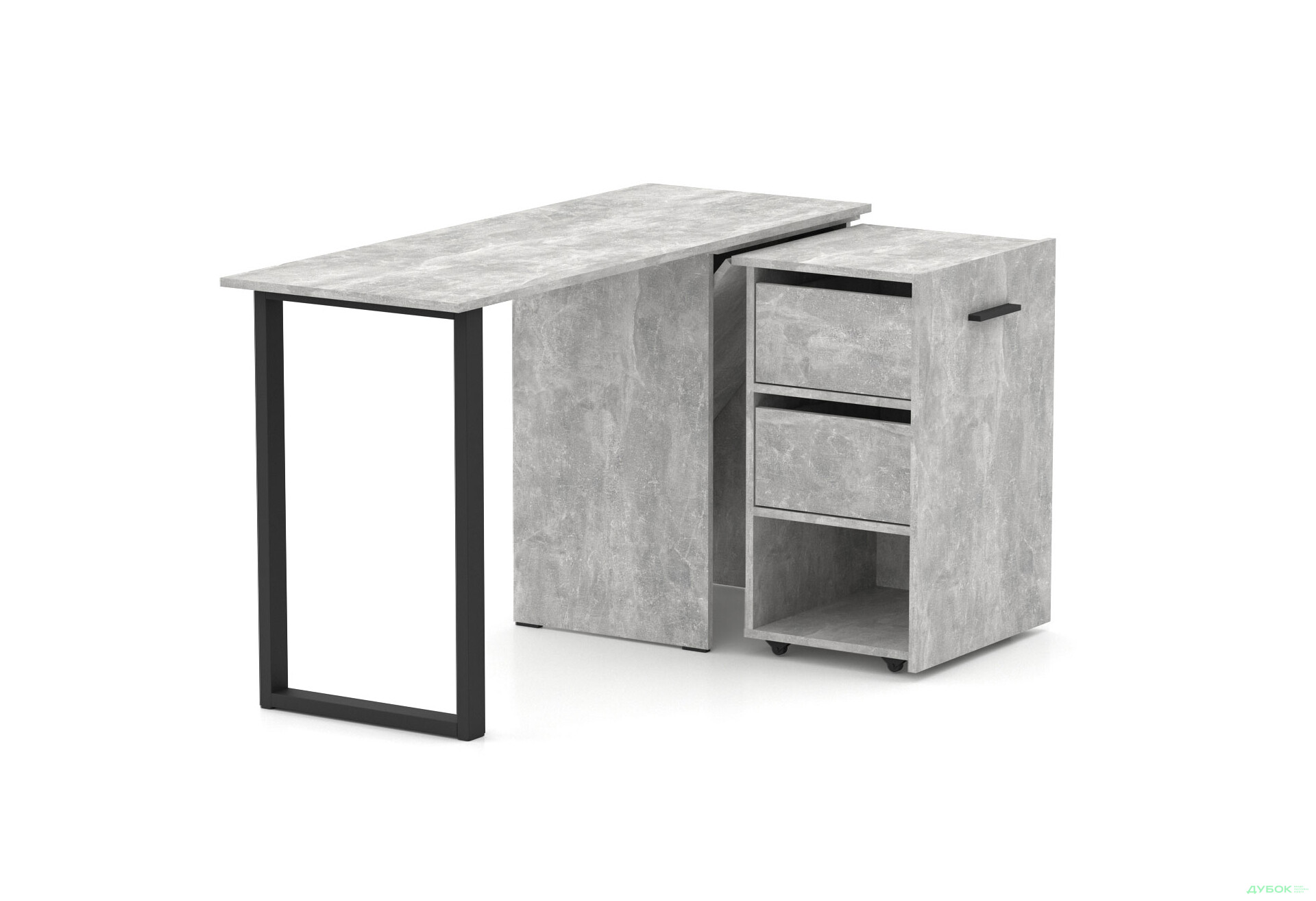 Изображение 2 - Стол-трансформер Knap Knap Hobana+Jambo / Хобана+Джамбо Ш2 с дополнительной поворотной столешницей, полкой и ящиками, Ателье светлый