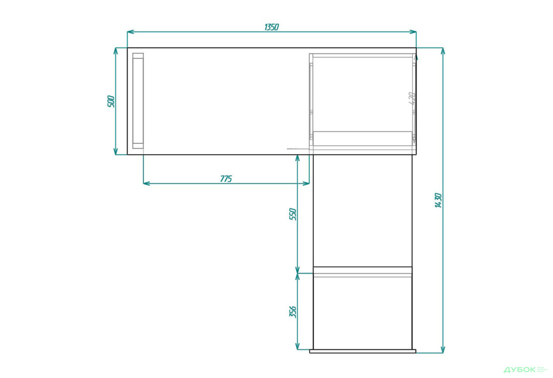 Изображение 7 - Стол-трансформер Knap Knap Hobana+Jambo / Хобана+Джамбо Ш2 с дополнительной поворотной столешницей, полкой и ящиками, Ателье светлый