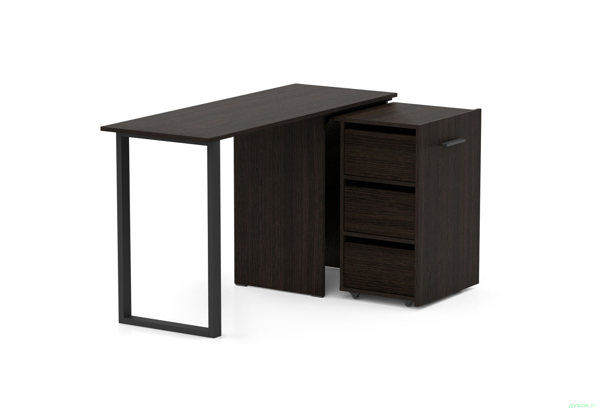 Изображение 2 - Стол-трансформер Knap Knap Hobana+Jambo / Хобана+Джамбо Ш3 с дополнительной поворотной столешницей и ящиками, Венге