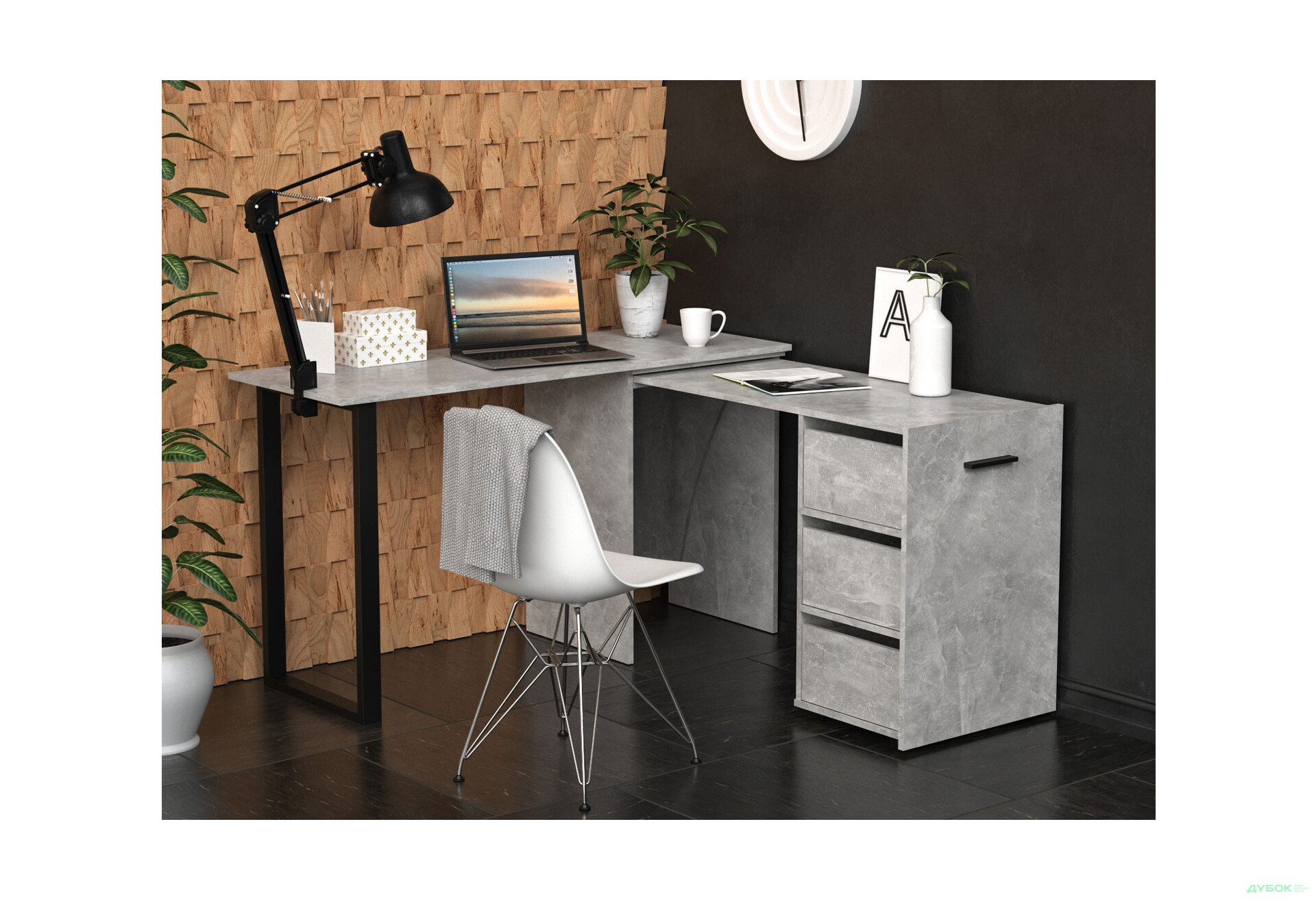 Изображение 6 - Стол-трансформер Knap Knap Hobana+Jambo / Хобана+Джамбо Ш3 с дополнительной поворотной столешницей и ящиками, Ателье светлый