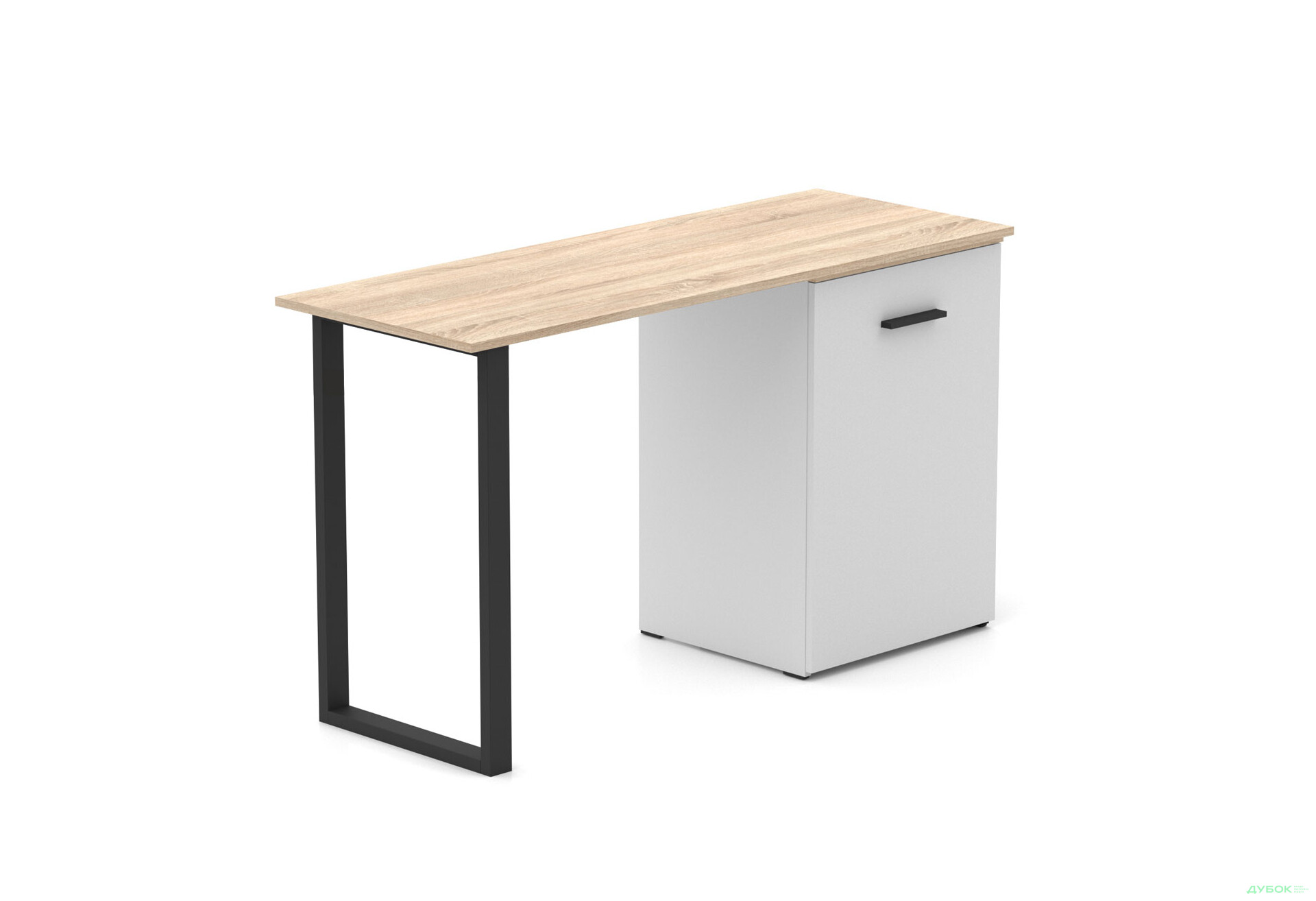 Зображення 4 - Стіл-трансформер Knap Knap Hobana+Jambo / Хобана+Джамбо Ш3 з додатковою поворотною стільницею та шухлядами, Білий / Дуб сонома