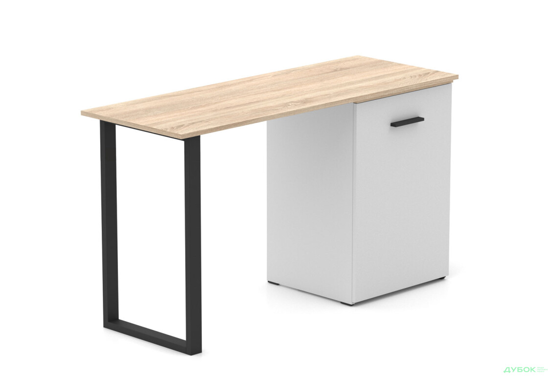 Зображення 4 - Стіл-трансформер Knap Knap Hobana+Jambo / Хобана+Джамбо Ш3 з додатковою поворотною стільницею та шухлядами, Білий / Дуб сонома