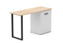 Зображення 4 - Стіл-трансформер Knap Knap Hobana+Jambo / Хобана+Джамбо Ш3 з додатковою поворотною стільницею та шухлядами, Білий / Дуб сонома