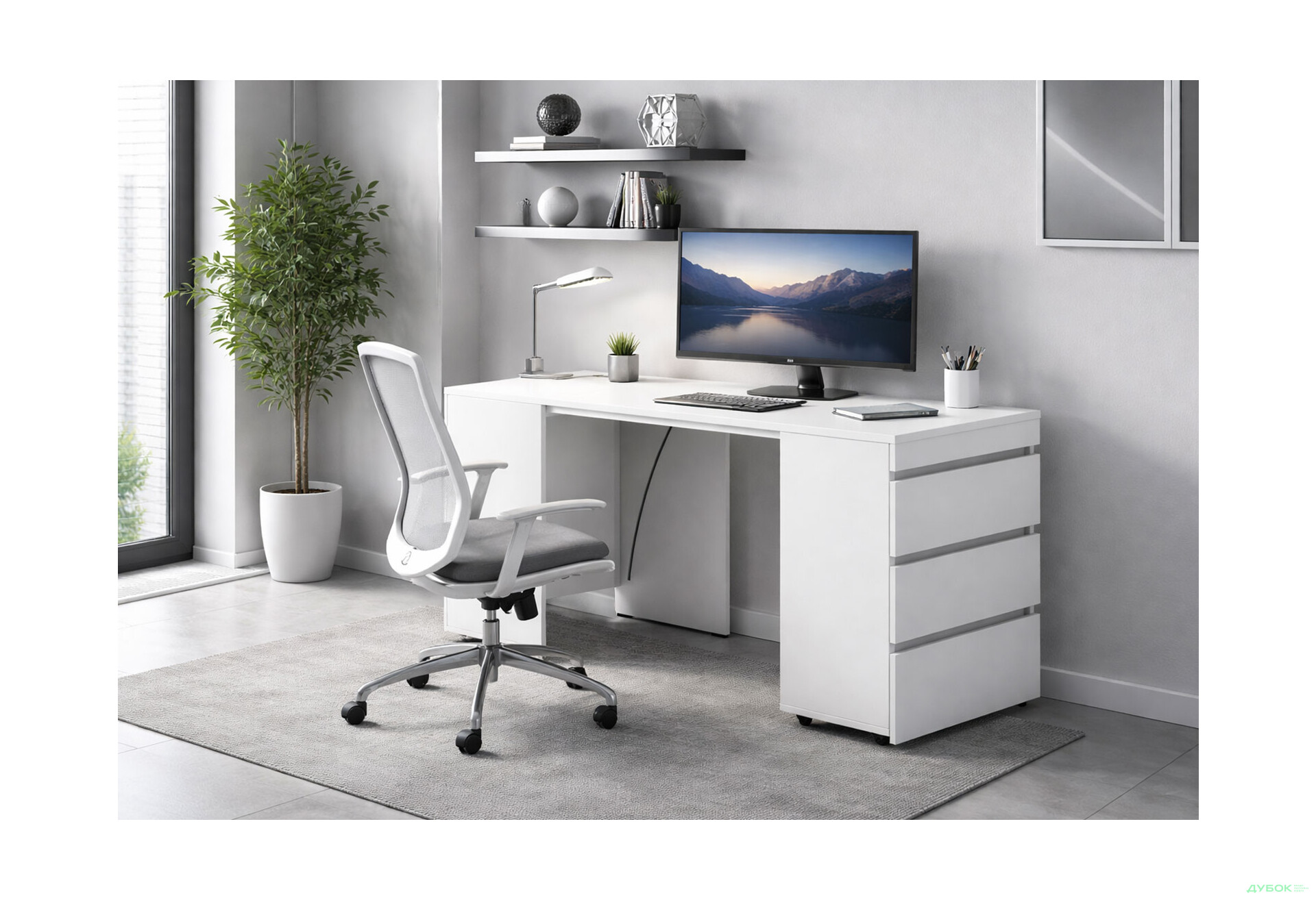 Зображення 2 - Стіл-комод трансформер Knap Knap Shiron / Широн з шухлядами, Білий