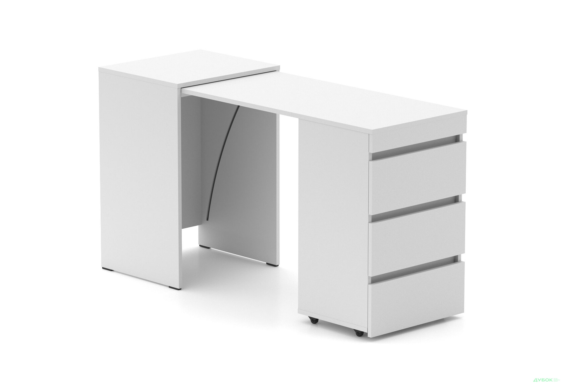 Изображение 1 - Стол-комод трансформер Knap Knap Shiron / Широн с ящиками, Белый