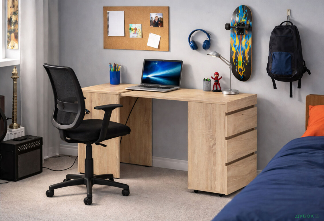 Изображение 2 - Стол-комод трансформер Knap Knap Shiron / Широн с ящиками, Дуб сонома