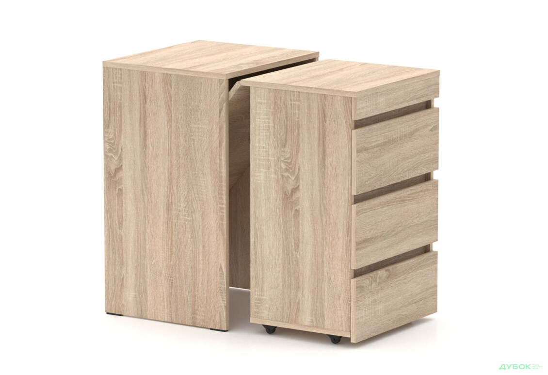 Изображение 2 - Стол-комод трансформер Knap Knap Shiron / Широн с ящиками, Дуб сонома