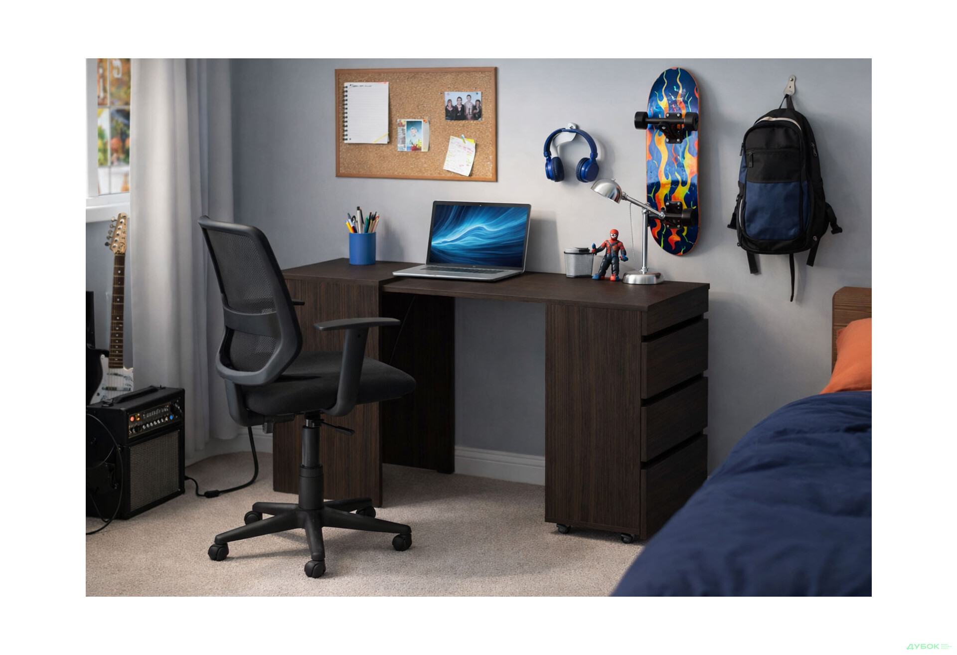 Зображення 2 - Стіл-комод трансформер Knap Knap Shiron / Широн з шухлядами, Венге