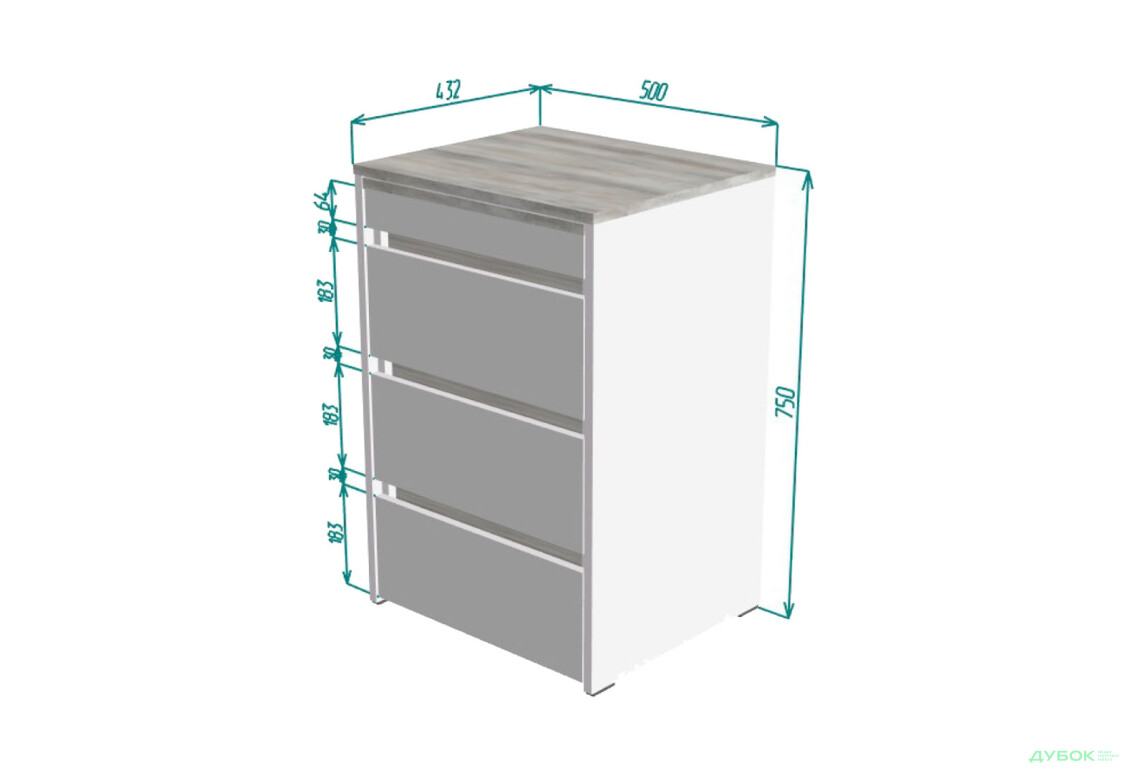 Изображение 5 - Стол-комод трансформер Knap Knap Shiron / Широн с ящиками, Ателье светлый