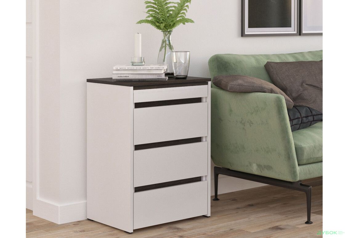 Зображення 4 - Стіл-комод трансформер Knap Knap Shiron / Широн з шухлядами, Білий / Венге
