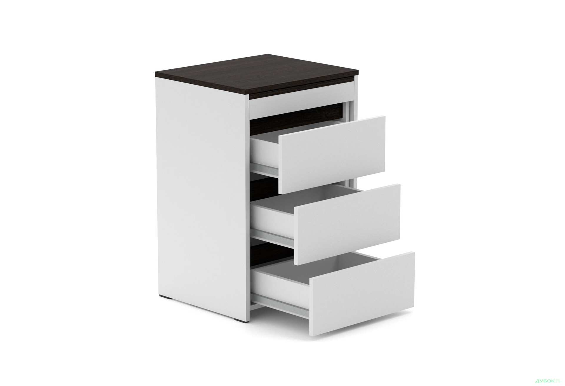 Зображення 3 - Стіл-комод трансформер Knap Knap Shiron / Широн з шухлядами, Білий / Венге