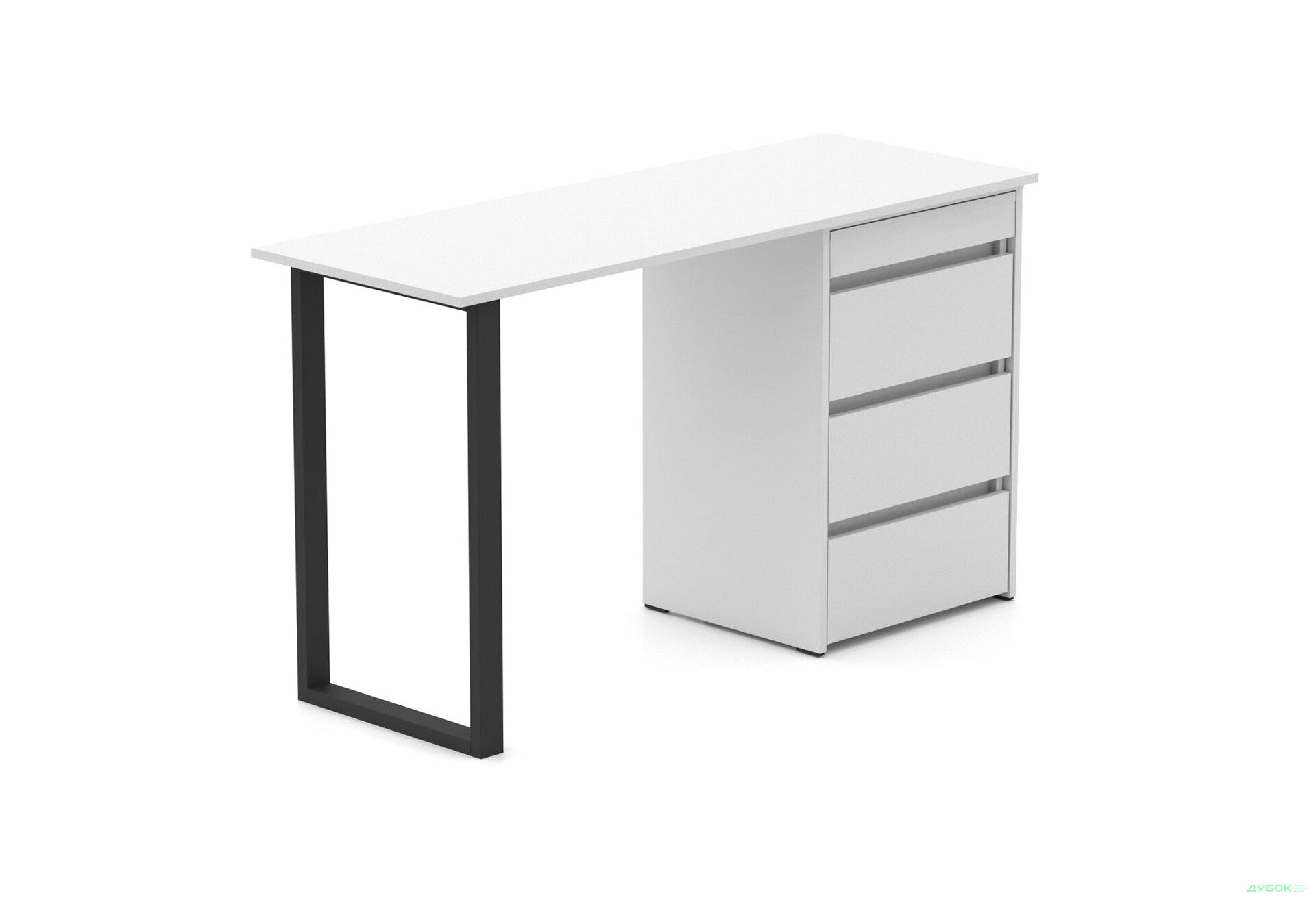 Зображення 1 - Стіл-комод трансформер Knap Knap Shiron+Jambo / Широн+Джамбо з додатковою поворотною стільницею та шухлядами, Білий