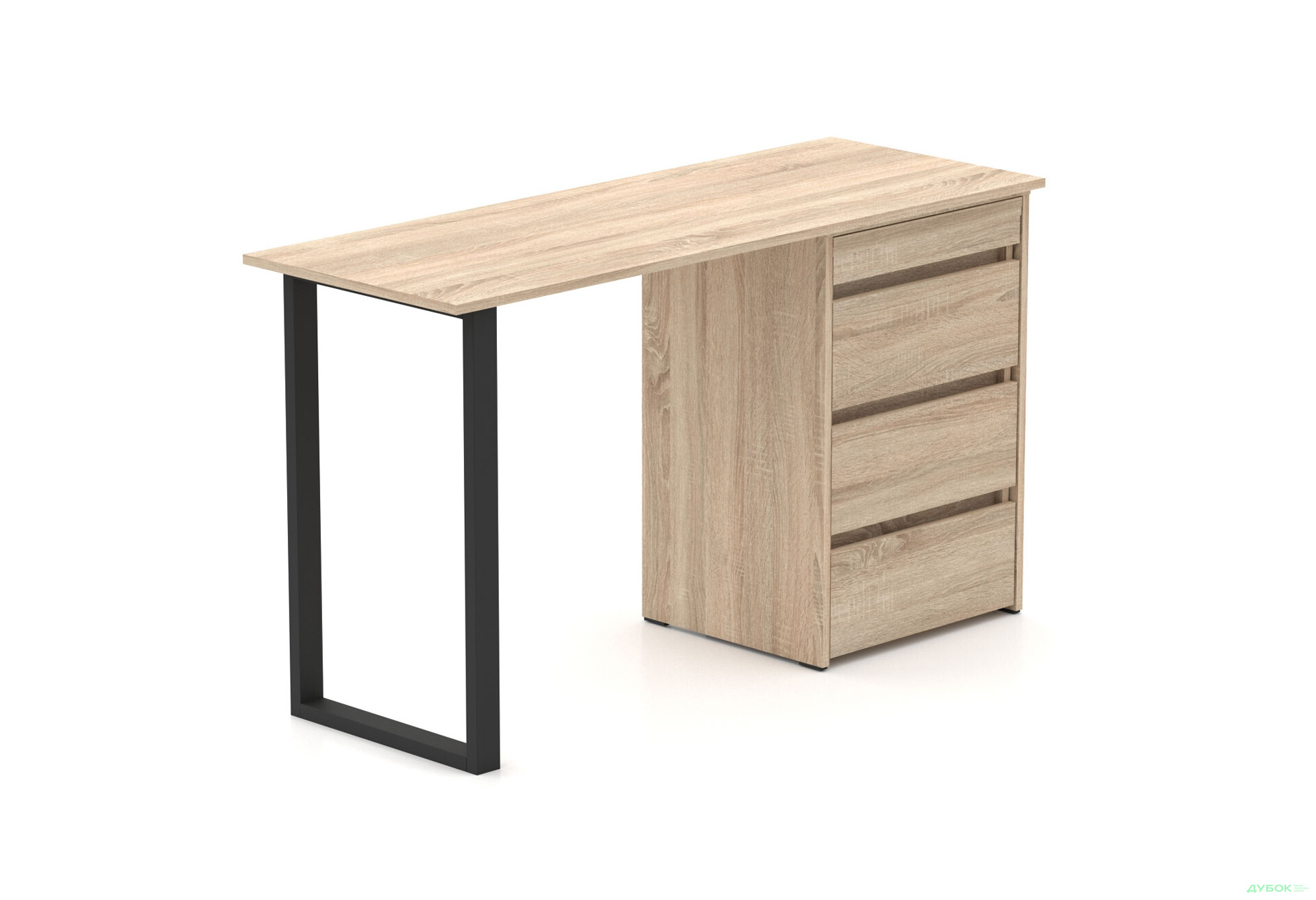 Зображення 1 - Стіл-комод трансформер Knap Knap Shiron+Jambo / Широн+Джамбо з додатковою поворотною стільницею та шухлядами, Дуб сонома