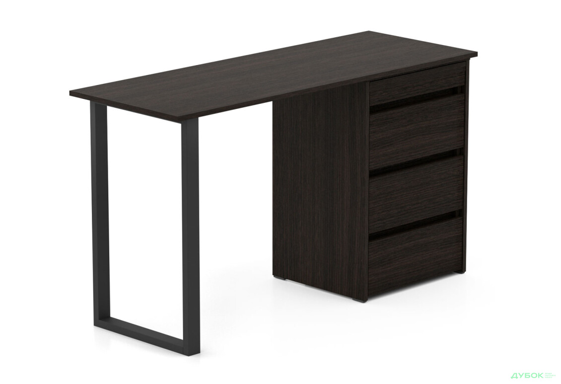 Стіл-комод трансформер Knap Knap Shiron+Jambo / Широн+Джамбо з додатковою поворотною стільницею та шухлядами, Венге