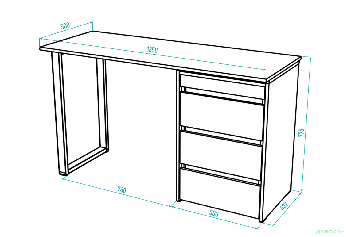 Зображення 4 - Стіл-комод трансформер Knap Knap Shiron+Jambo / Широн+Джамбо з додатковою поворотною стільницею та шухлядами, Ательє світлий