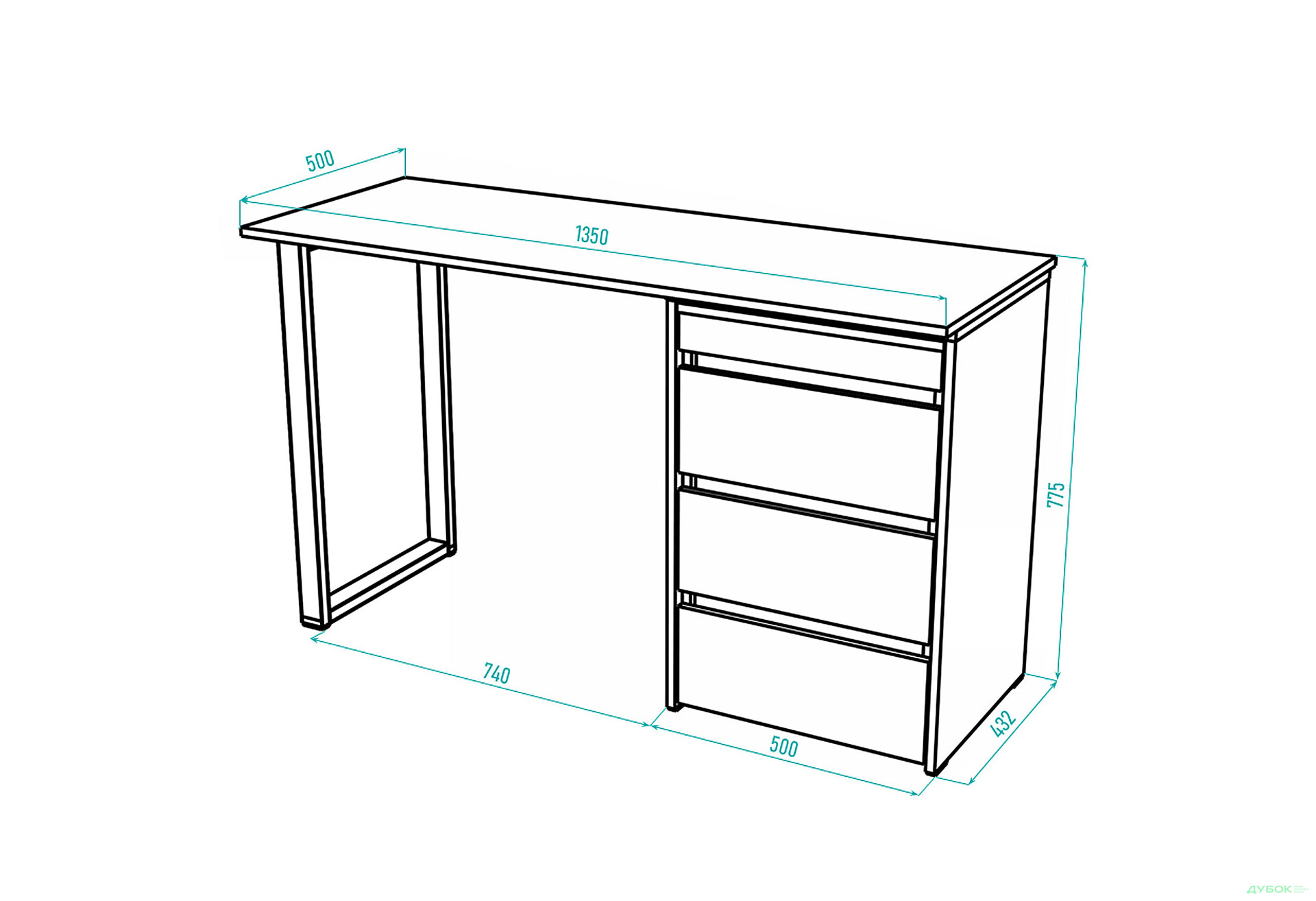 Изображение 6 - Стол-комод трансформер Knap Knap Shiron+Jambo / Широн+Джамбо с дополнительной поворотной столешницей и ящиками, Белый / Дуб сонома