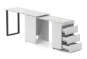 Изображение 3 - Стол-комод трансформер Knap Knap Shiron+Jambo / Широн+Джамбо с дополнительной поворотной столешницей и ящиками, Белый / Ателье светлый