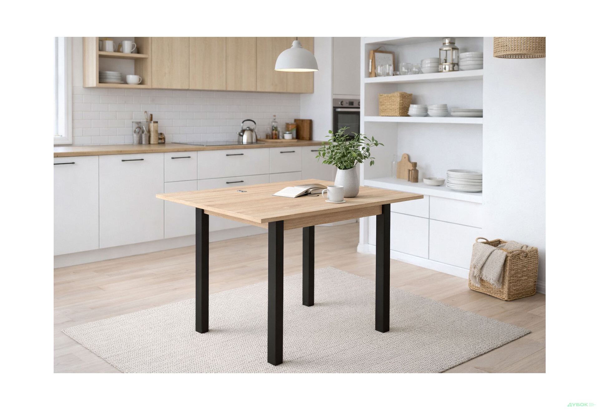 Изображение 2 - Стол-трансформер Knap Knap Gustus / Густус 90х60 см раскладной, Дуб сонома